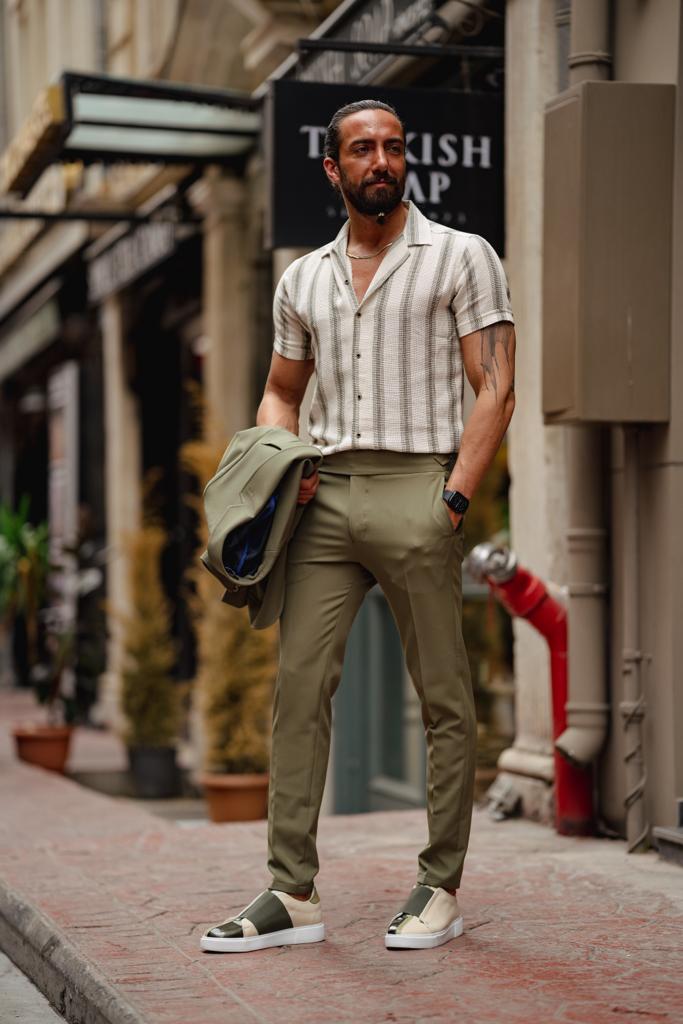 Jax Green Slim Fit Suit
