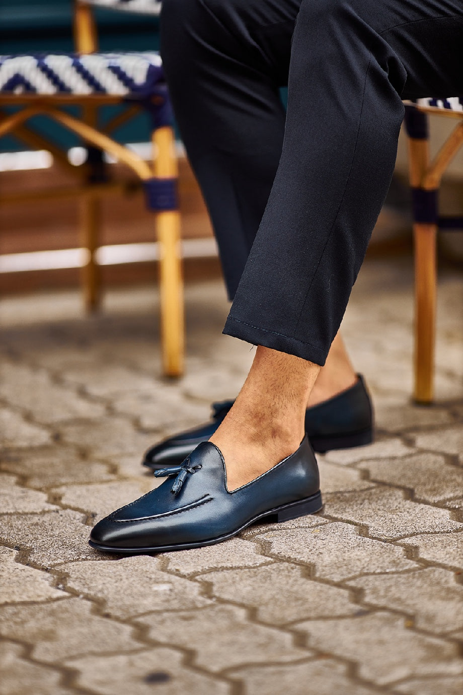 Felix Navy Blue Loafers