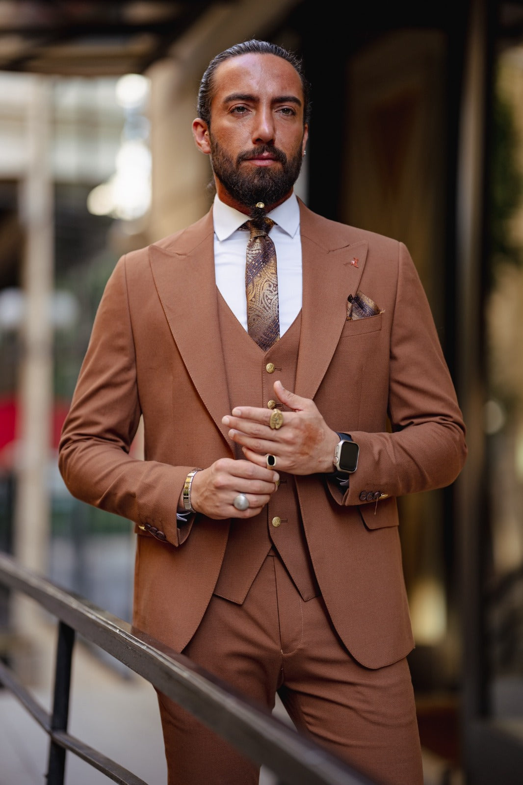 Aldera Tile Slim Fit Suit