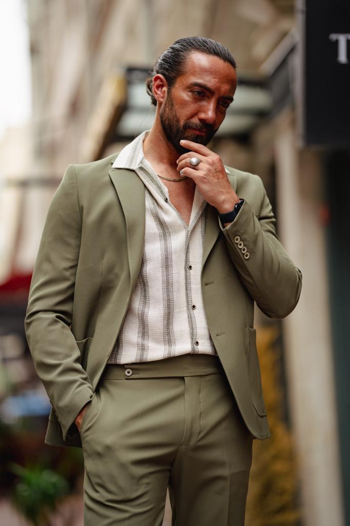 Jax Green Slim Fit Suit
