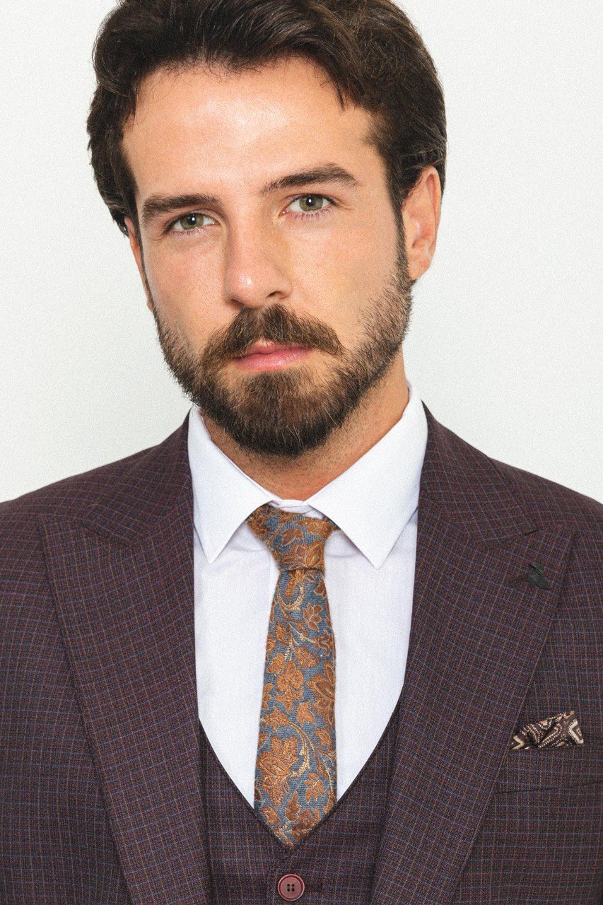 Jonah Burgundy Suit