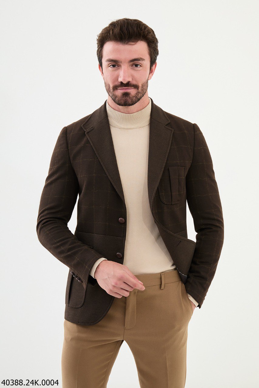 Roland Brown Plaid Balzer
