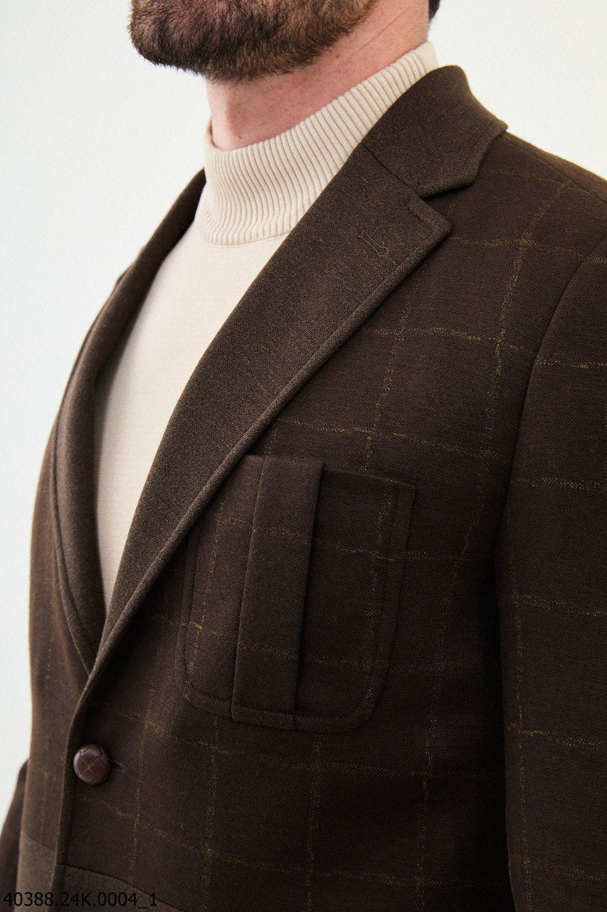 Roland Brown Plaid Balzer