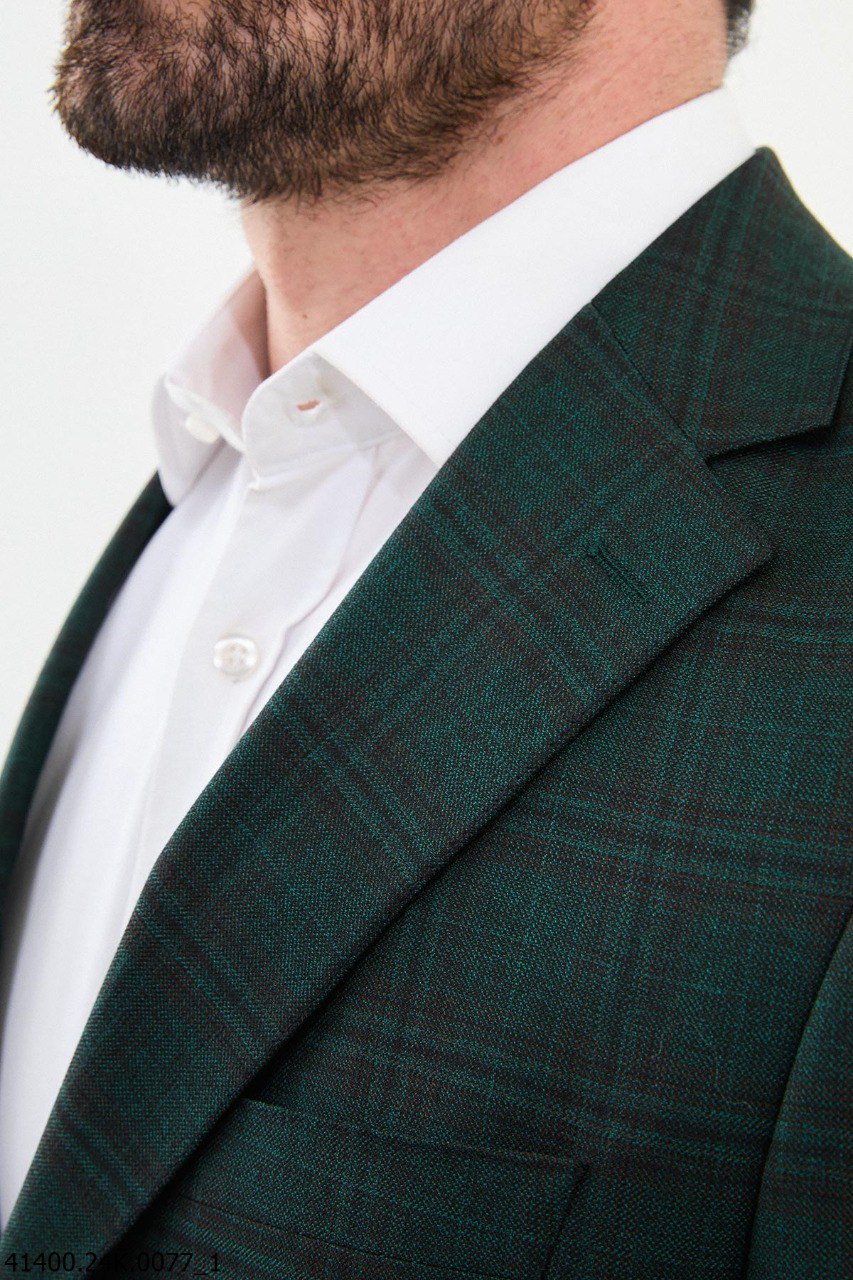 Moco Green Patterned Blazer