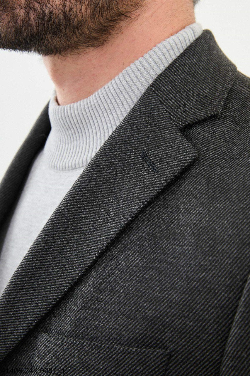 Khan Dark Gray Blazer
