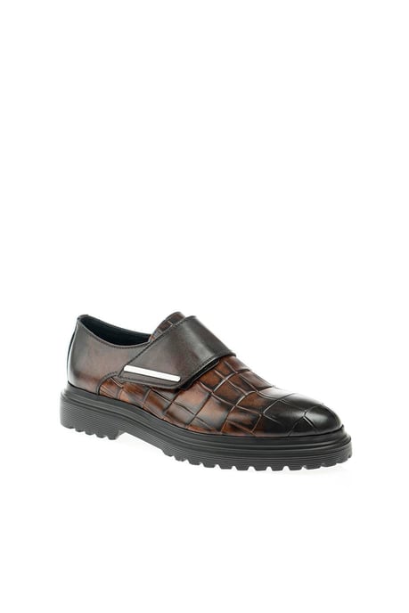 Elche Brown Patterned Shoes