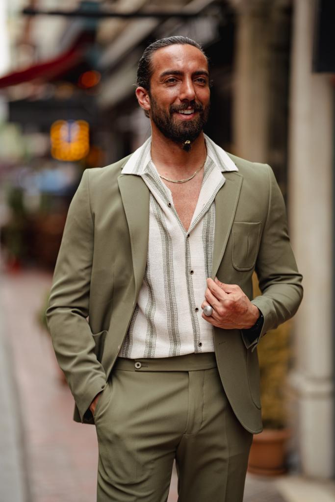 Jax Green Slim Fit Suit