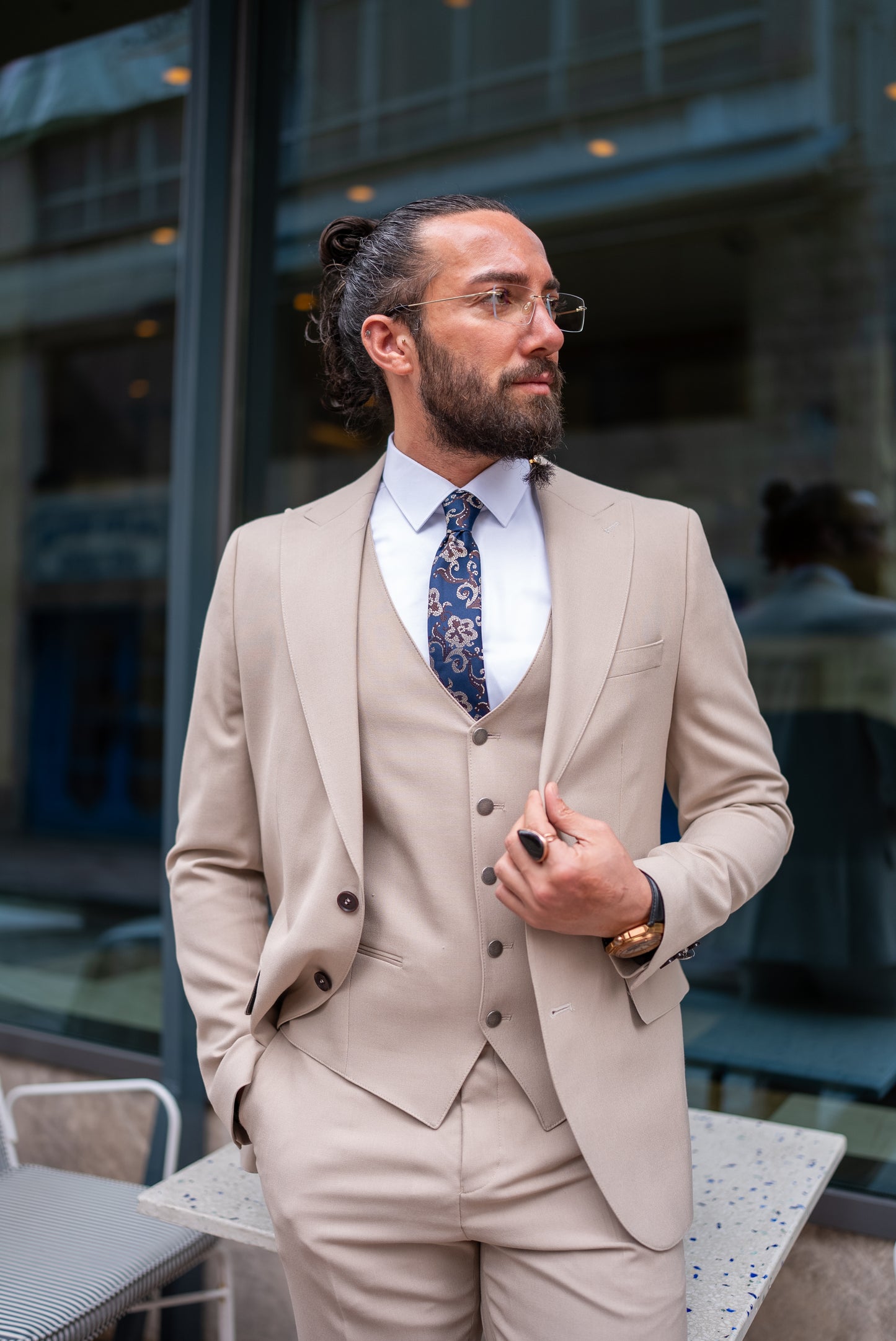 Derek Beige Suit