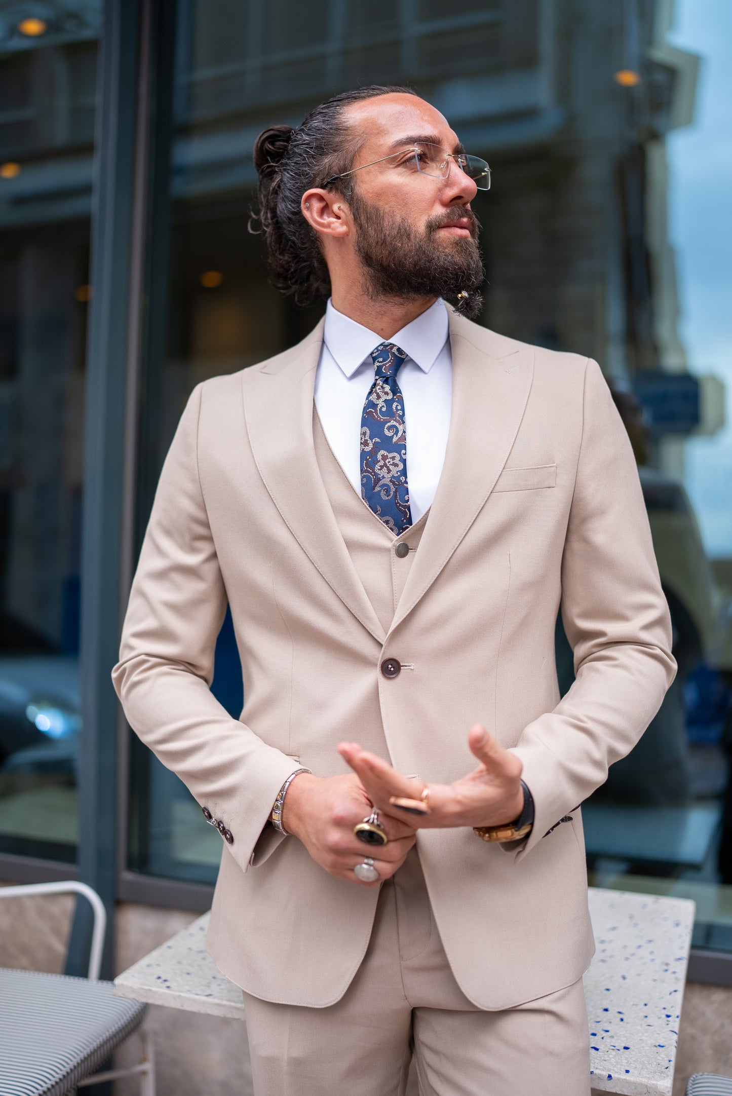 Derek Beige Suit