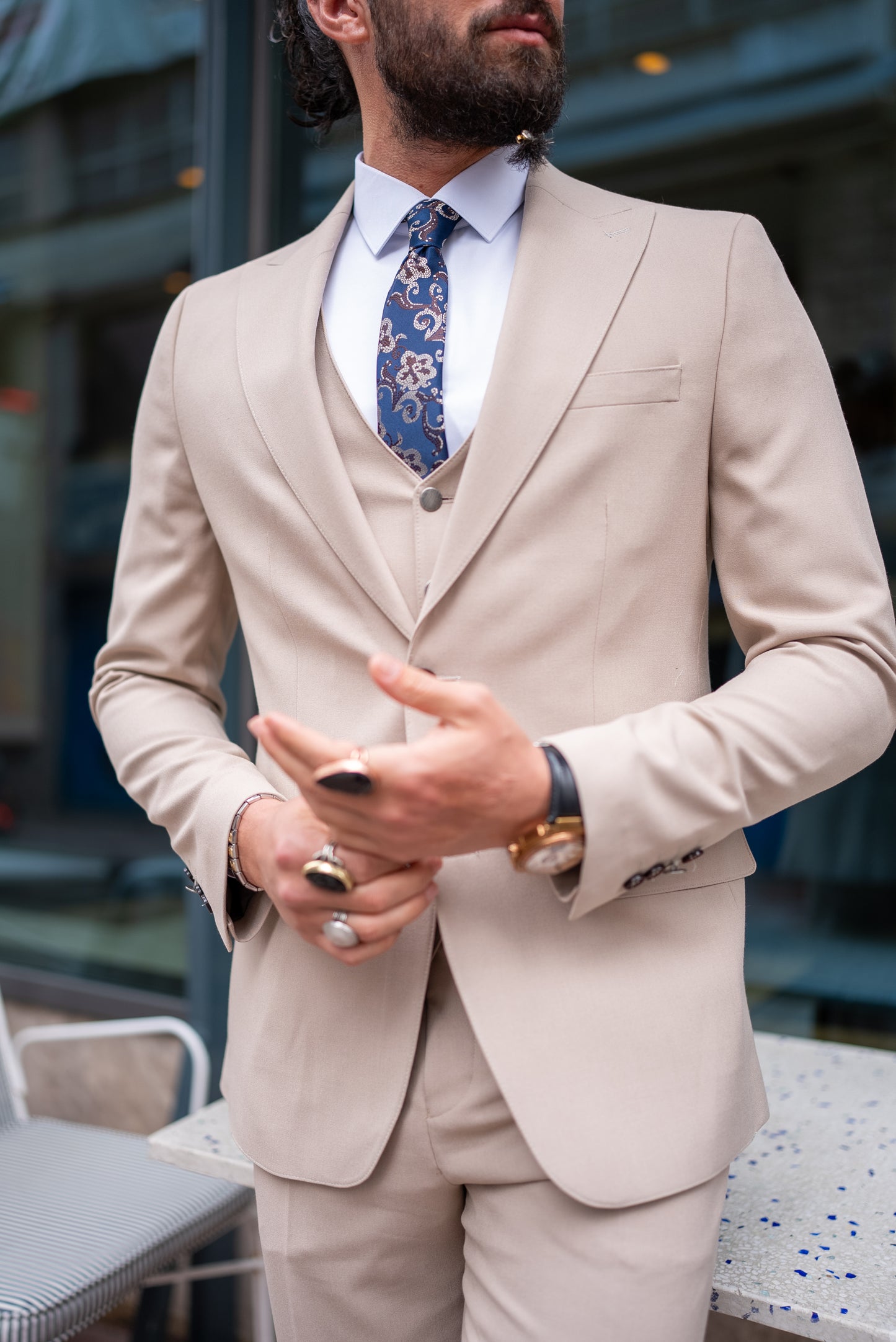 Derek Beige Suit