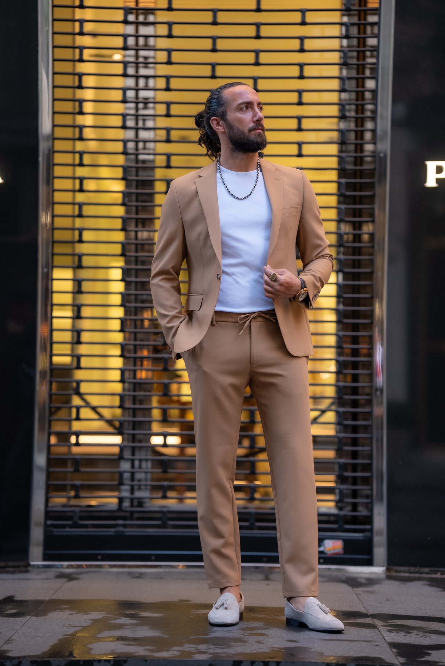 Travis Camel Suit