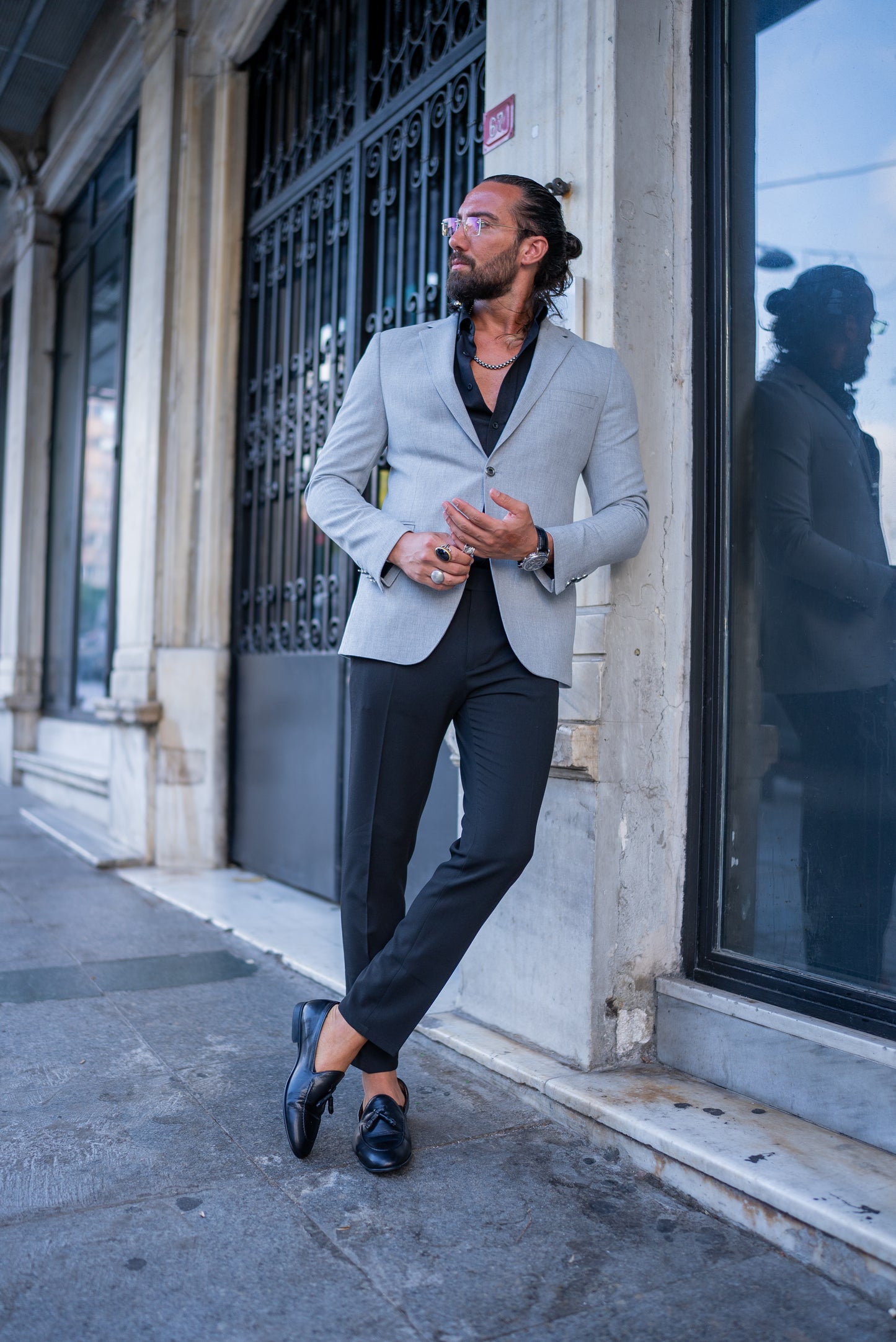 Slynt Light Gray Blazer