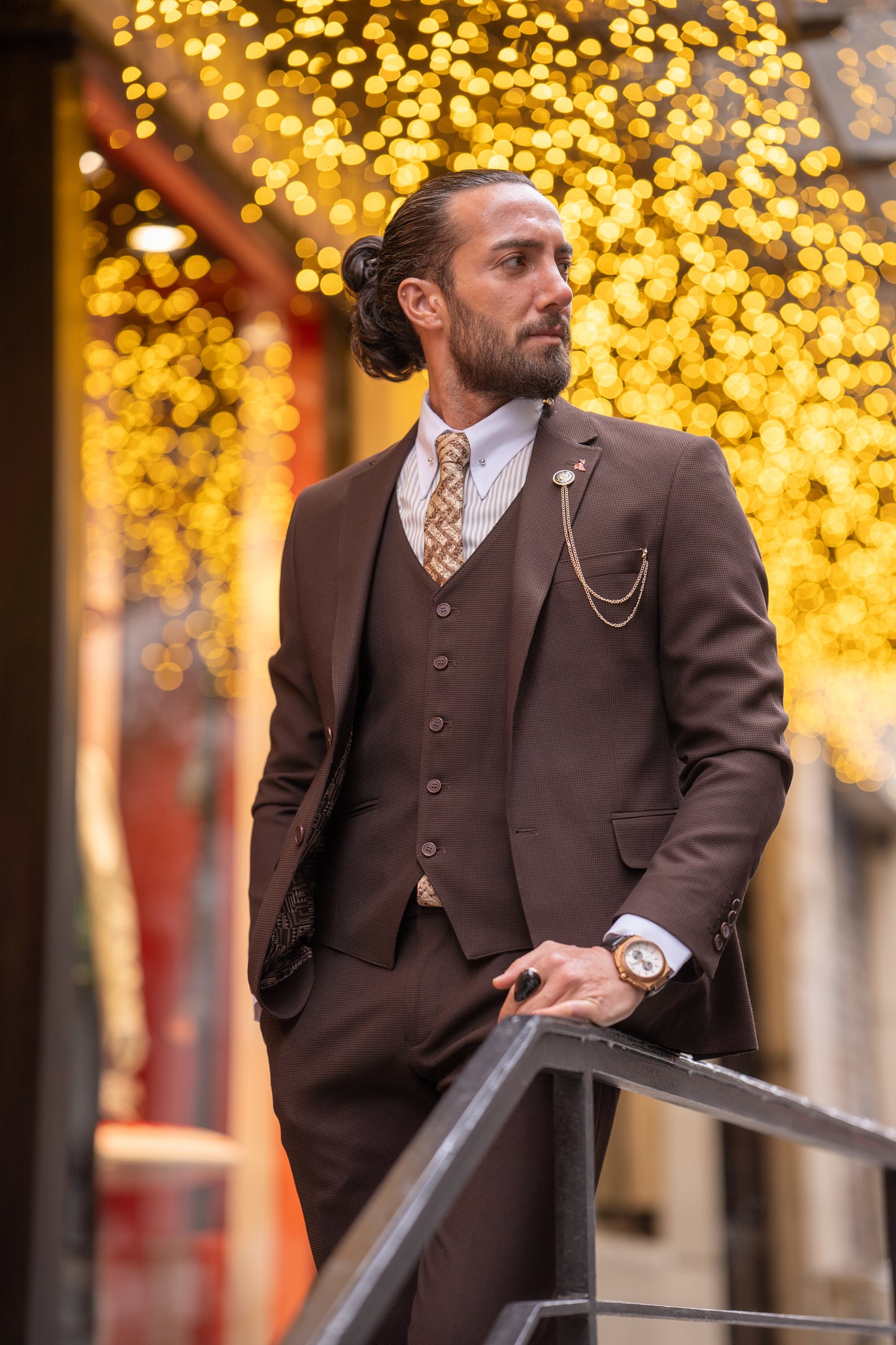 Gabe Brown Self-Patterned Suit
