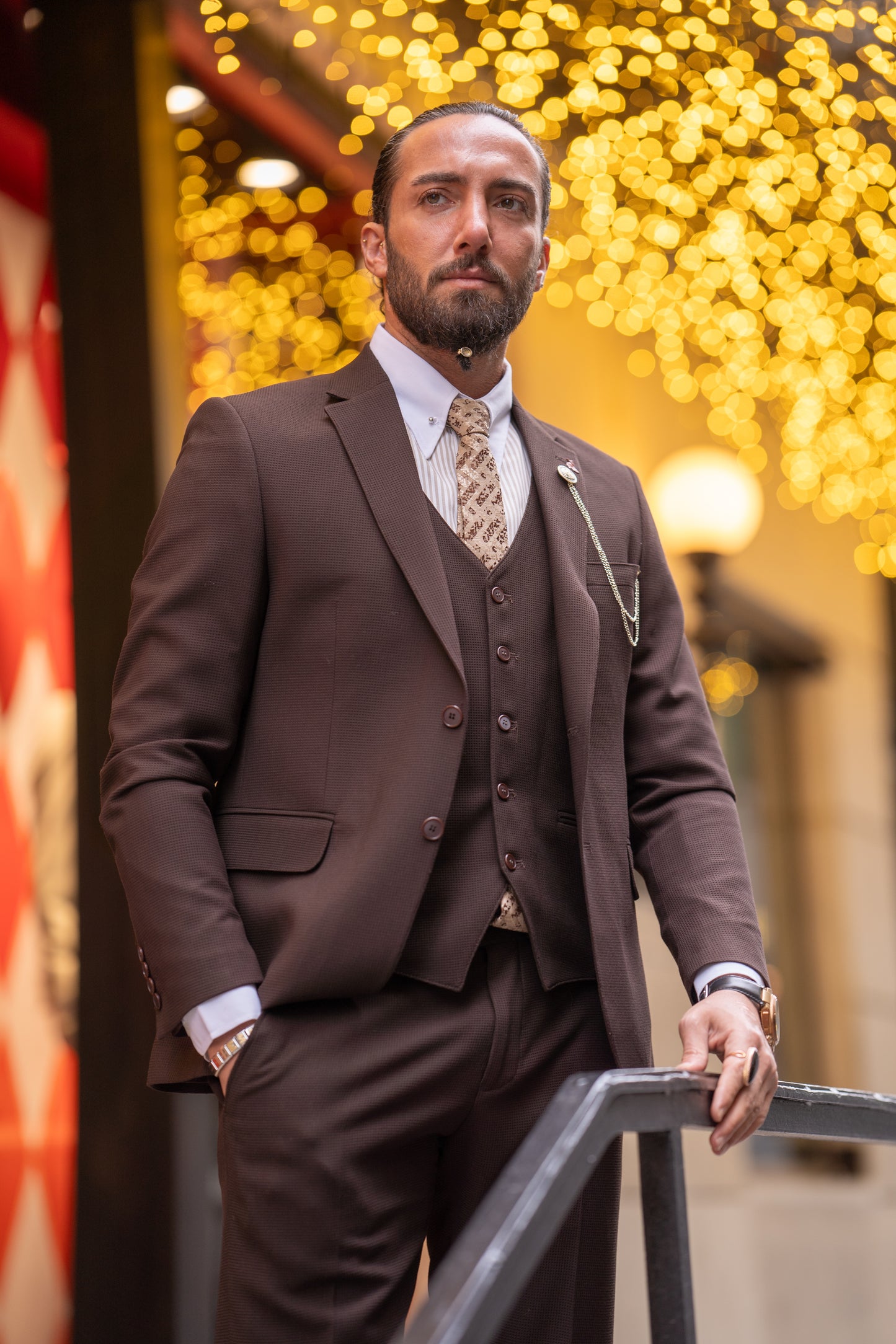 Gabe Brown Self-Patterned Suit