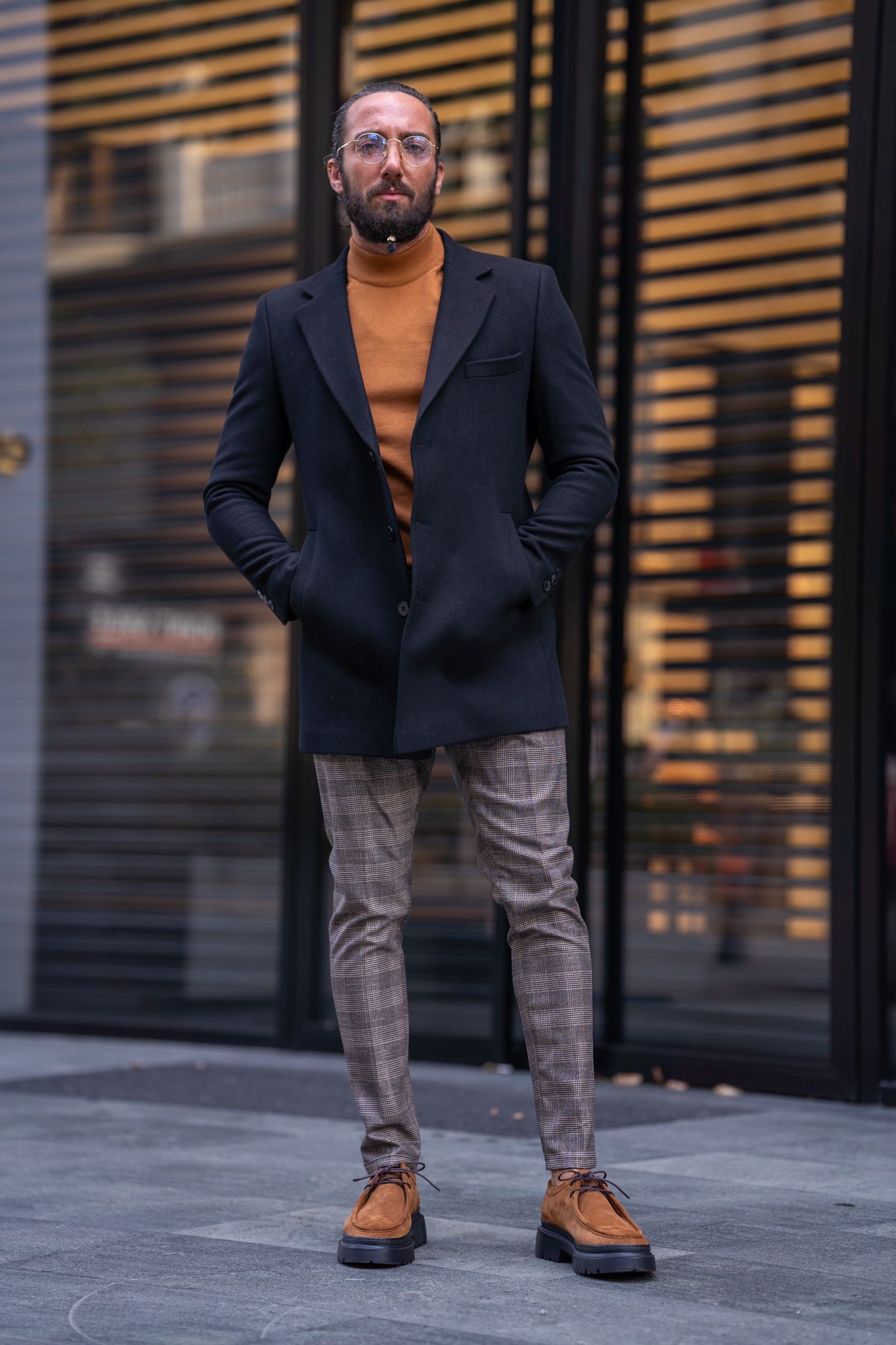 Cullen Black Cashmere Coat