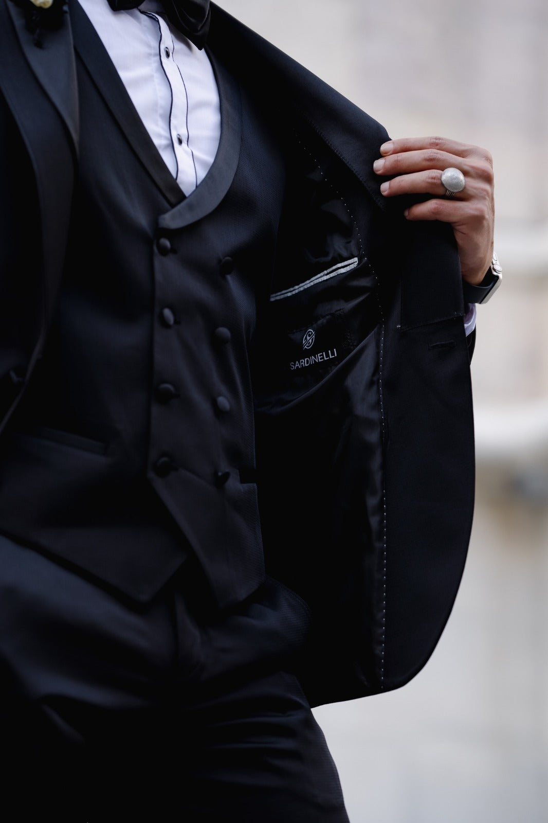 Eder Black Black Tuxedo Suit
