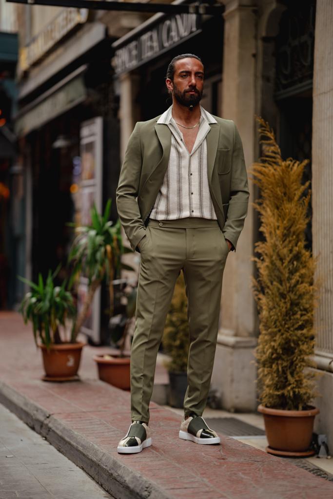 Jax Green Slim Fit Suit