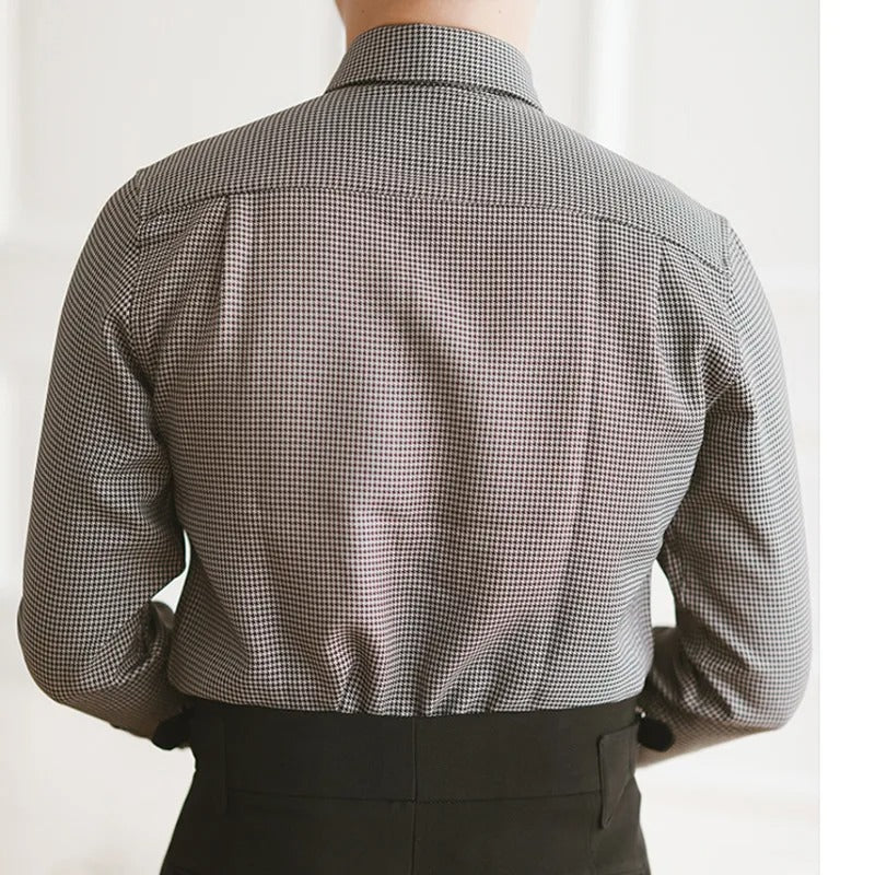 Graz Smoked Gray Plaid Shirt