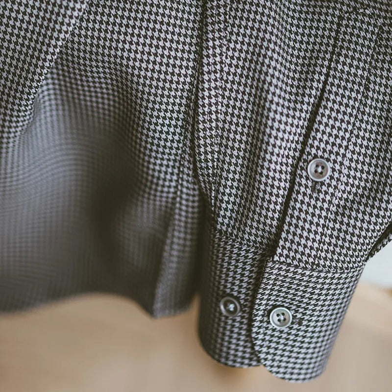 Graz Smoked Gray Plaid Shirt