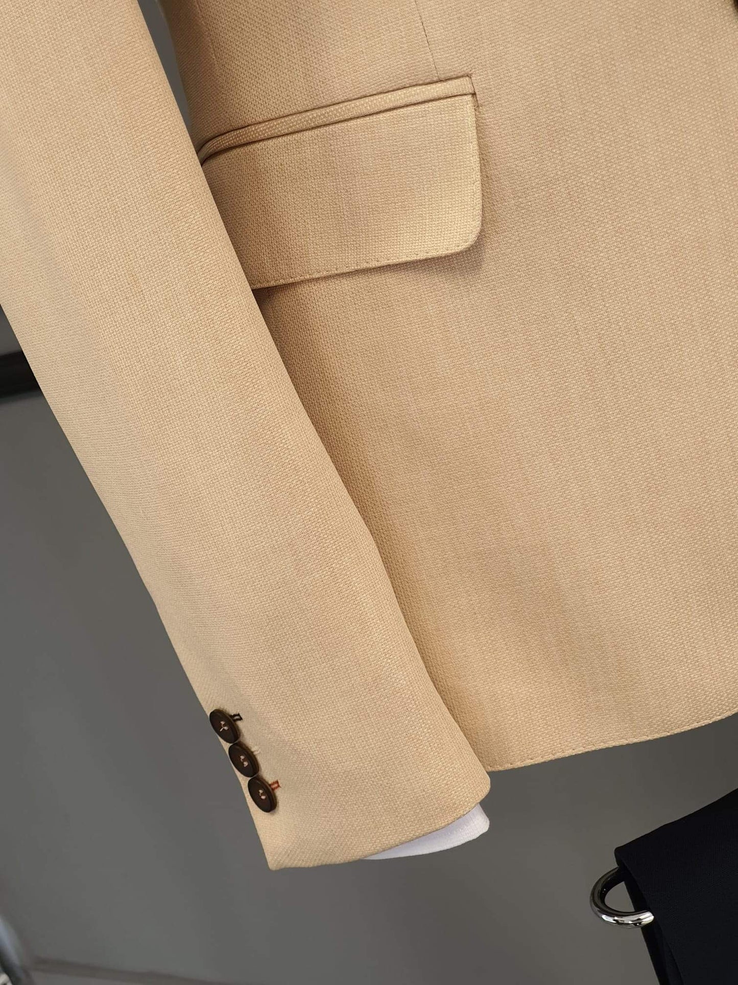 Metha Beige Slim Fit Suit