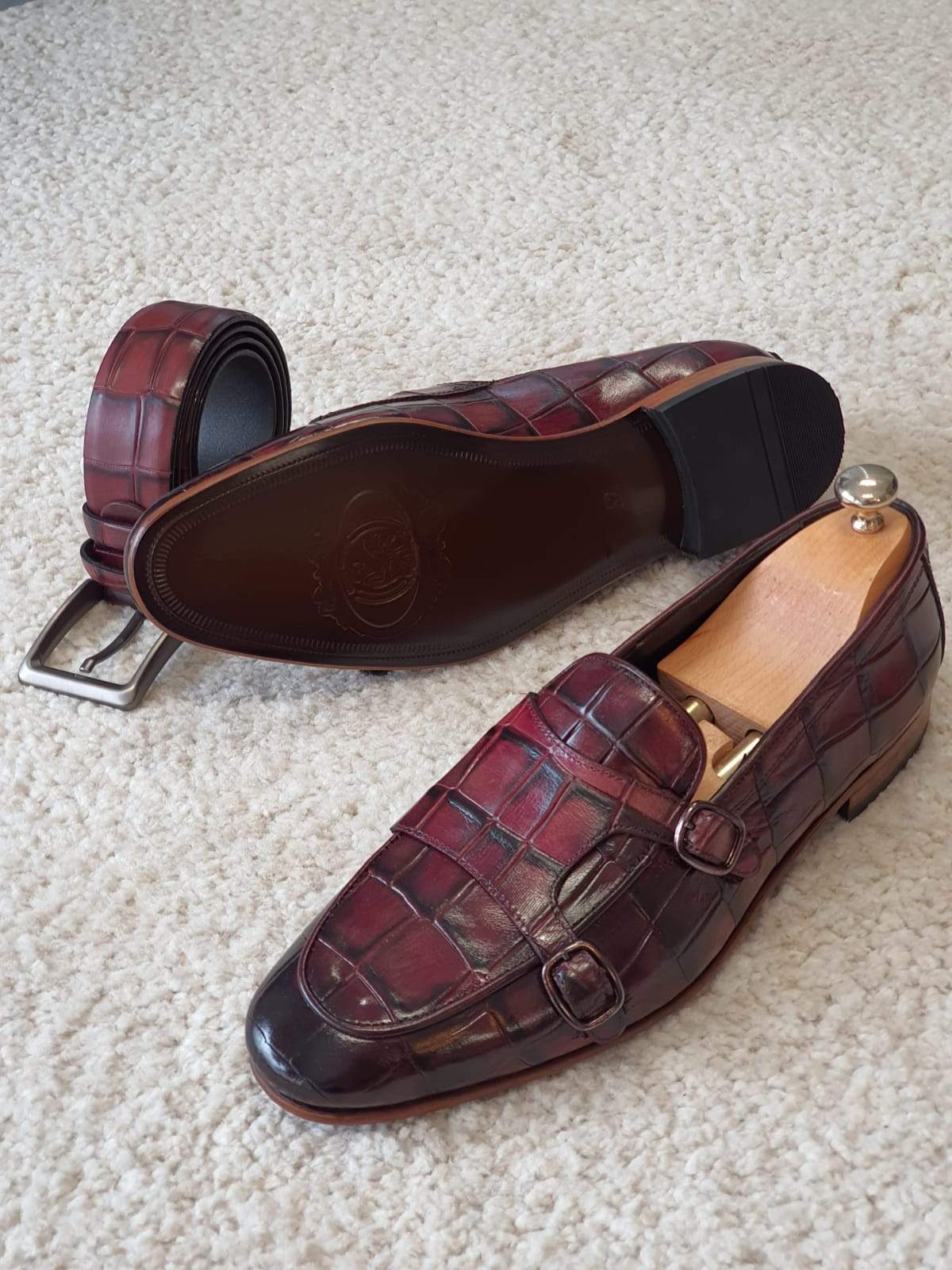 Bergamo Claret Red Sardinelli Shoes