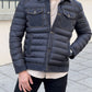 Rony Black Slim Fit Coat