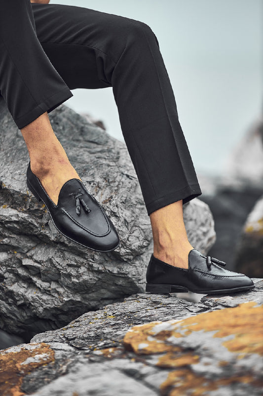 Felix Black Loafers