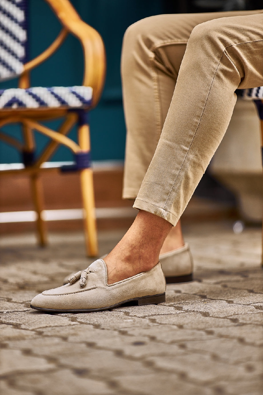 Felix Suede Beige Loafers