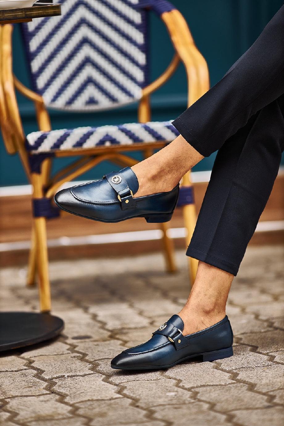 Porto Navy Blue Shoes