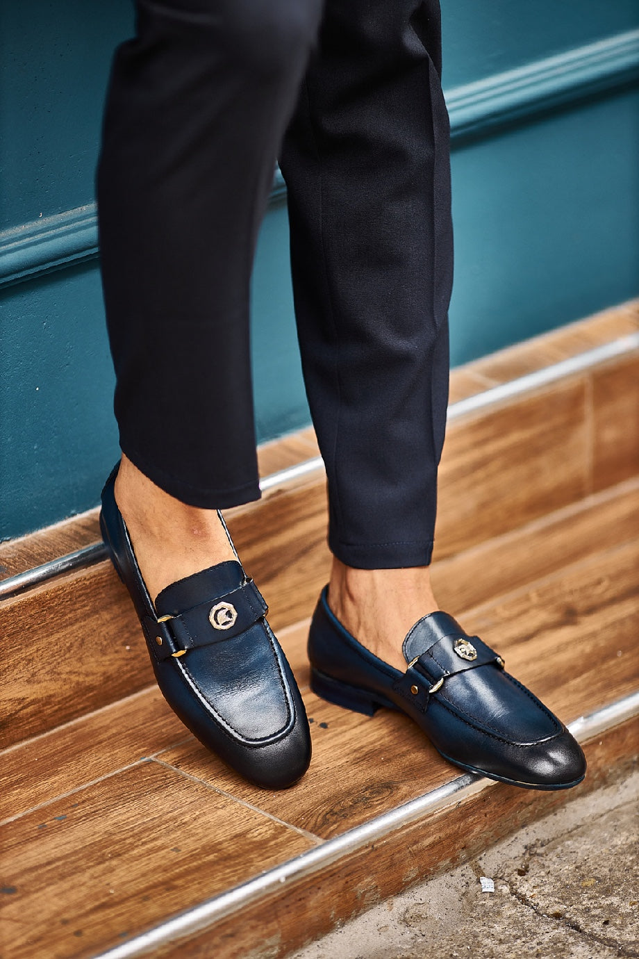 Porto Navy Blue Shoes