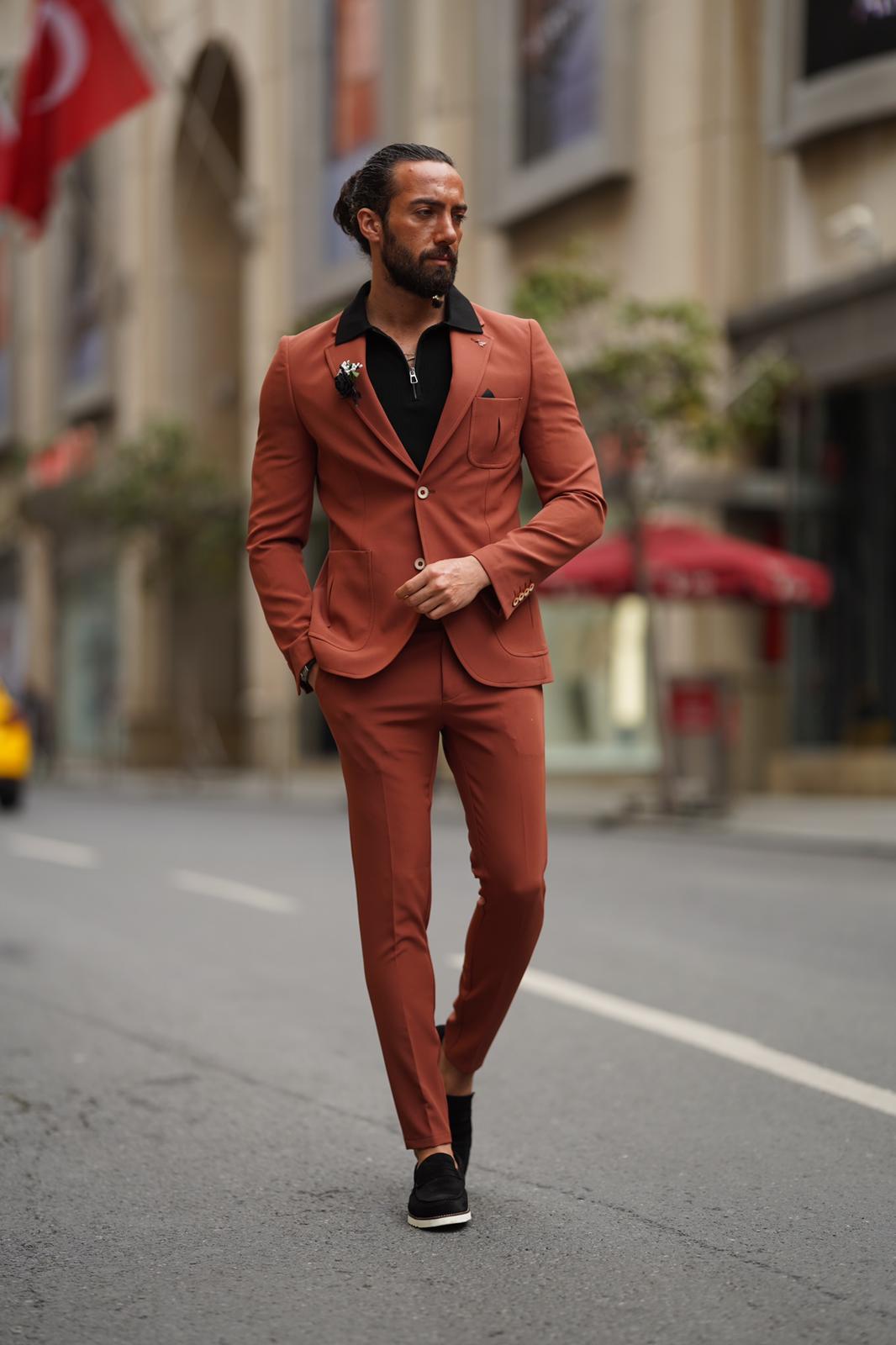 Jax Tile Slim Fit Suit