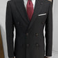 Ebba Black Striped Double Breasted Slim Fit Suit