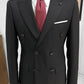 Ebba Black Striped Double Breasted Slim Fit Suit