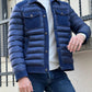 Rony Navy Blue Slim Fit Coat