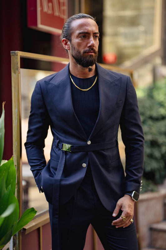 Loghert Navy Blue Suit