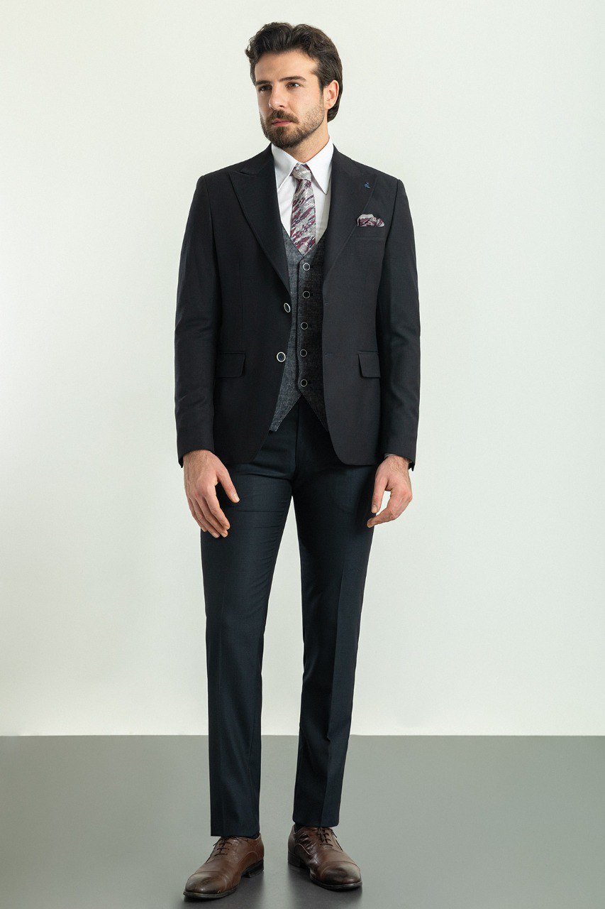 Sami Black & Gray Suit