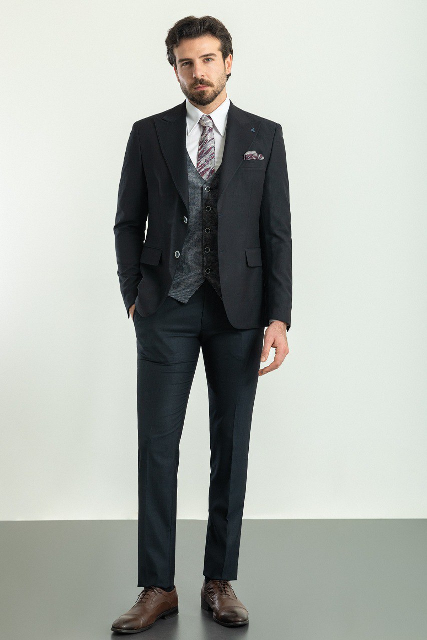 Sami Black & Gray Suit