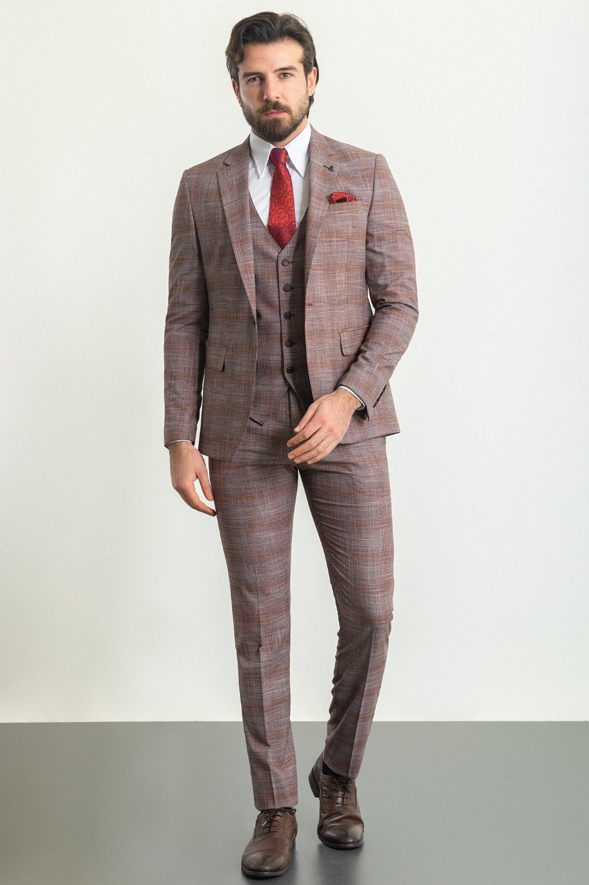 Hart Burgundy Suit