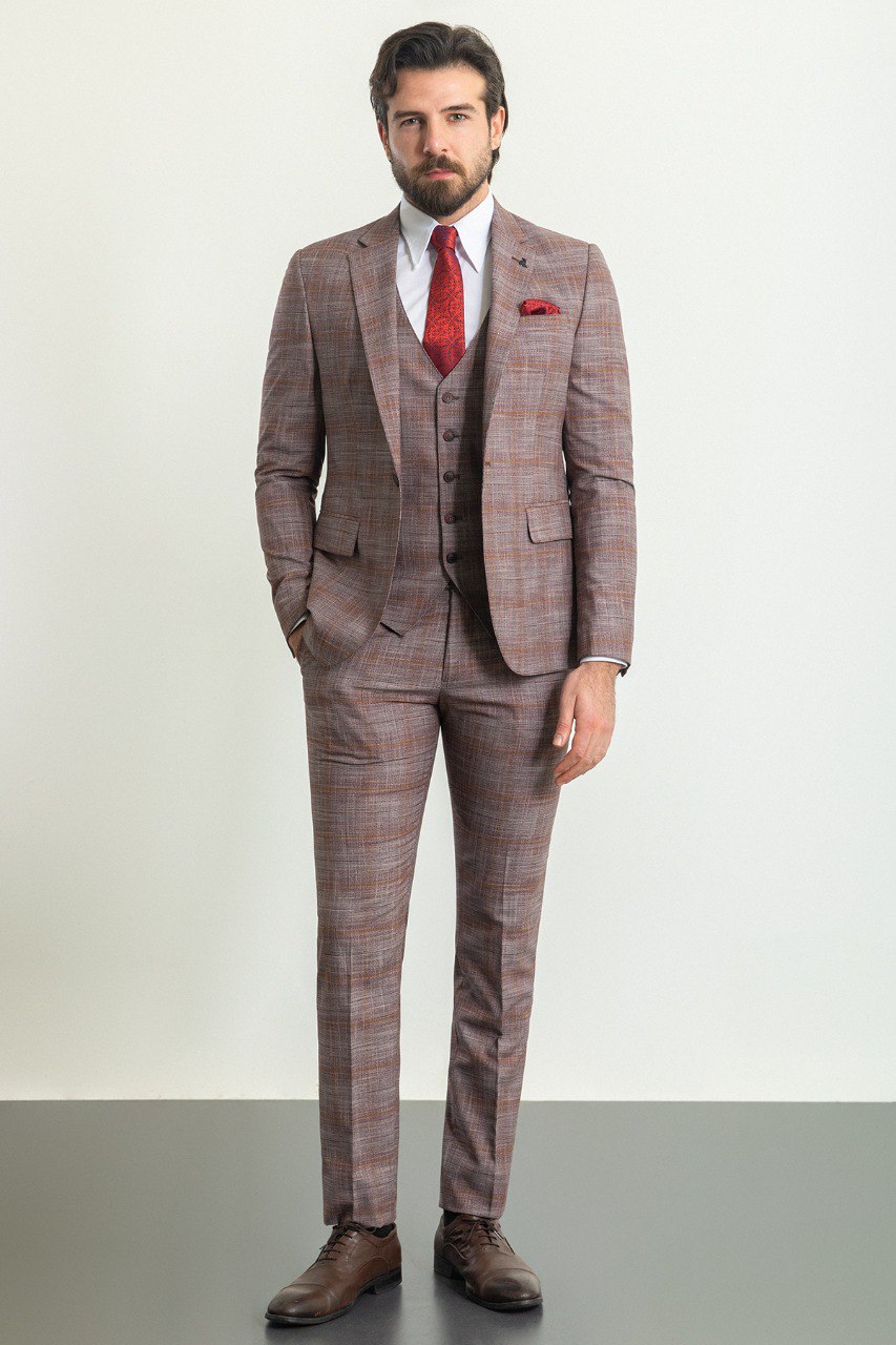 Hart Burgundy Suit