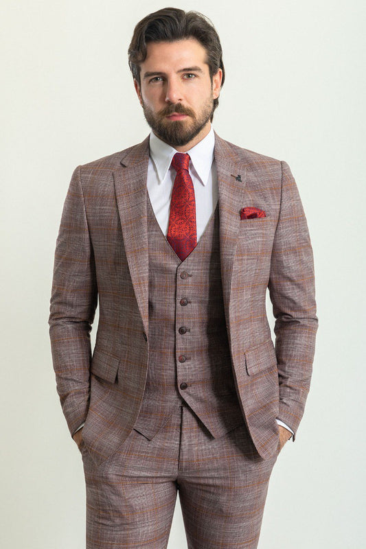 Hart Burgundy Suit