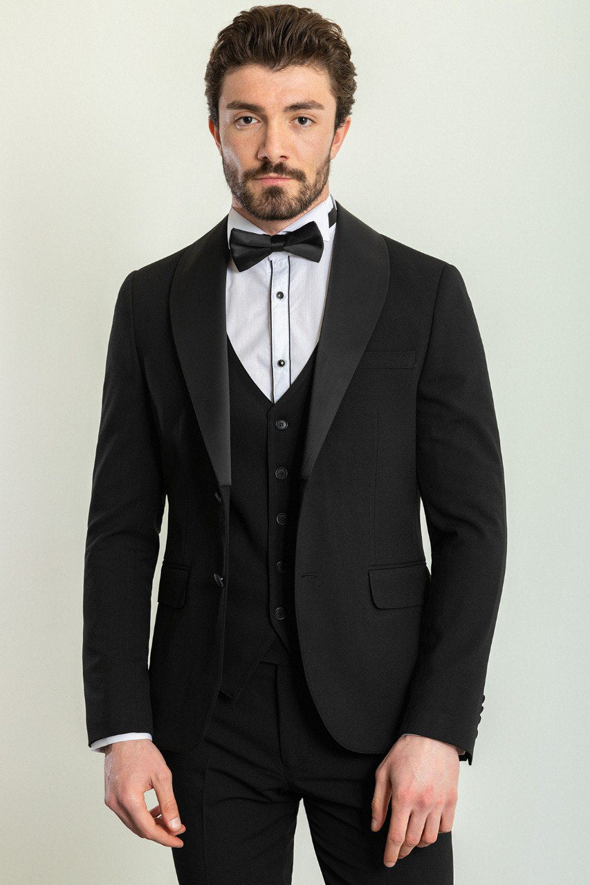 Pall Black Tuxedo Suit