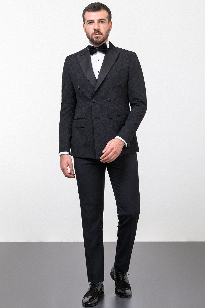 Luna Black Tuxedo Suit