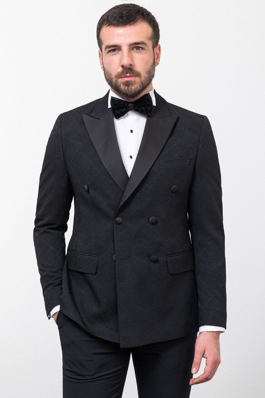 Luna Black Tuxedo Suit