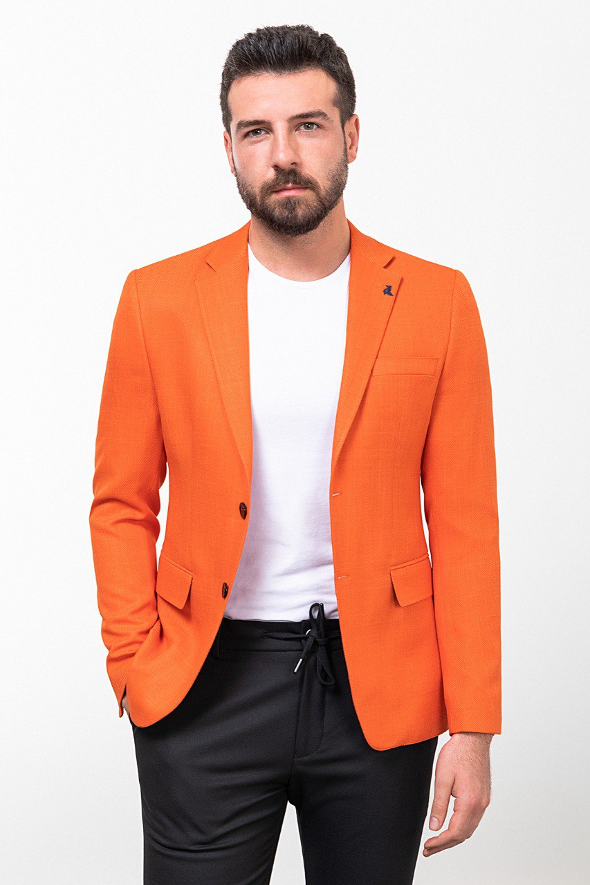 Gabe Orange Blazer