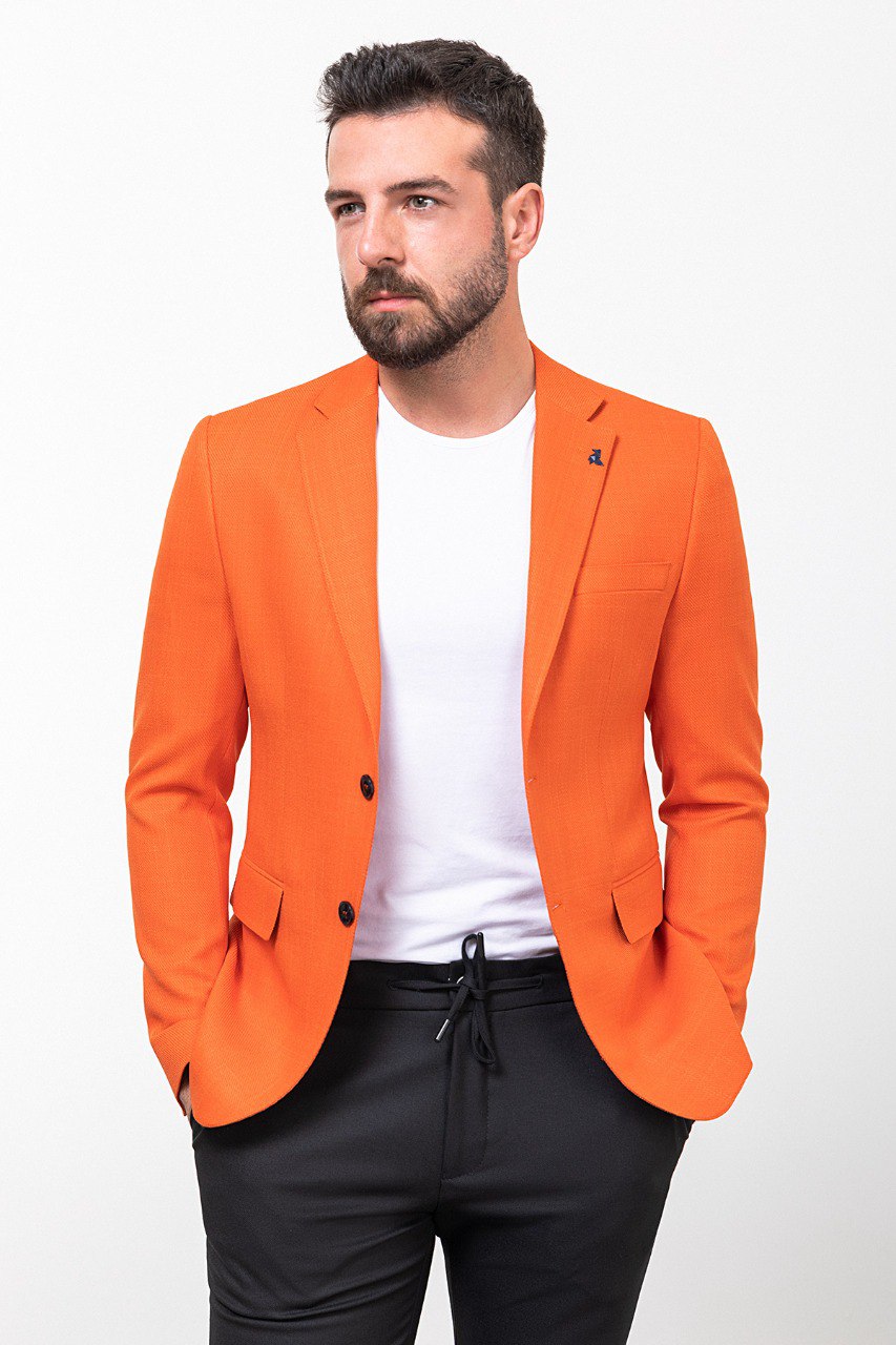 Gabe Orange Blazer