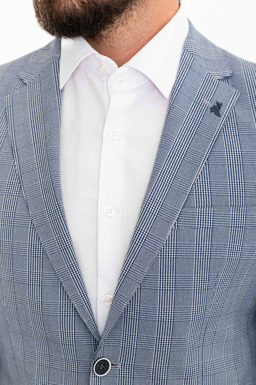 James Blue Plaid Blazer