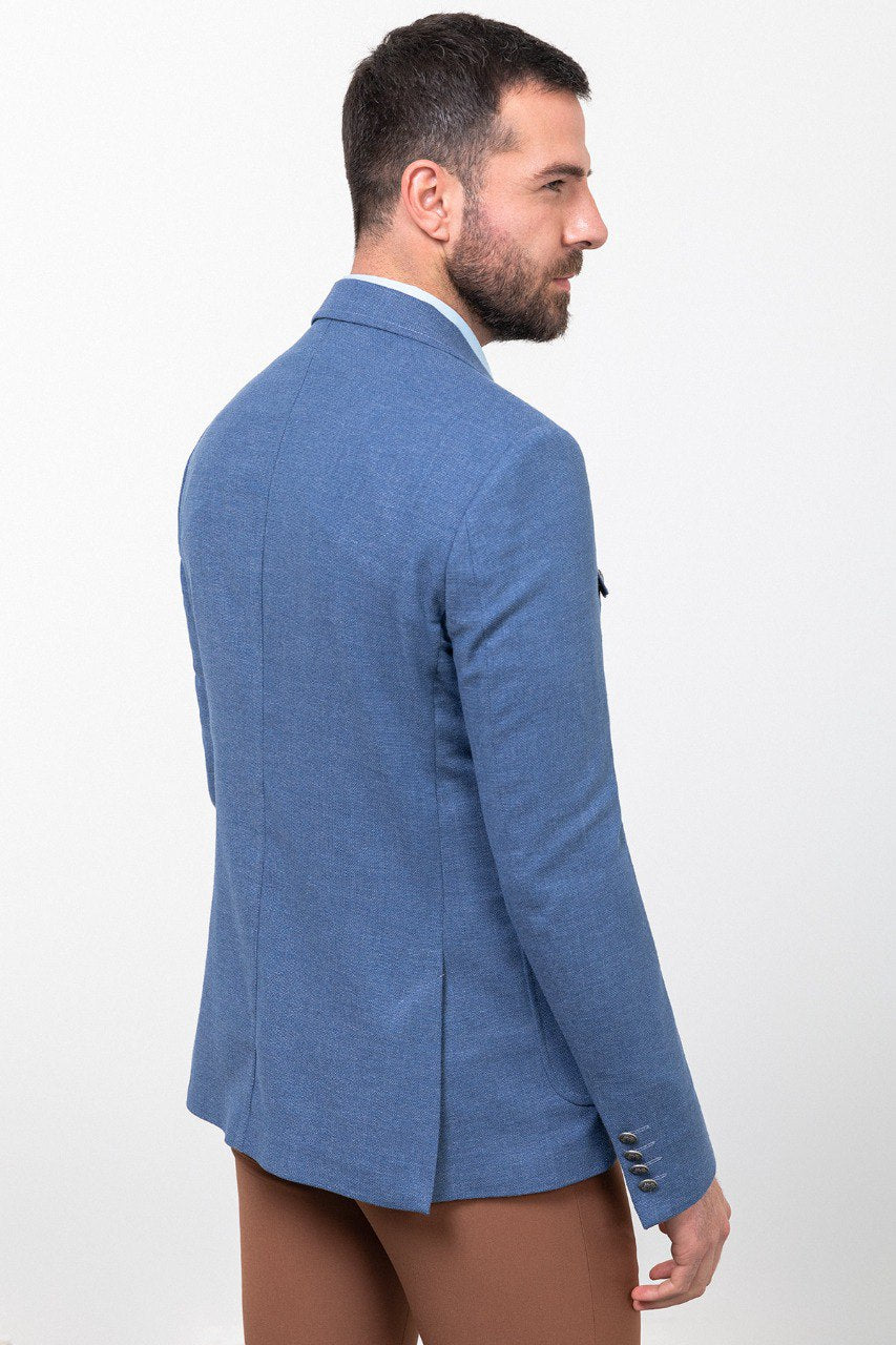 Lucy Blue Patterned Blazer