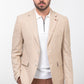 Crax Beige Striped Blazer