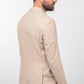 Crax Beige Striped Blazer