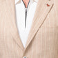 Crax Beige Striped Blazer